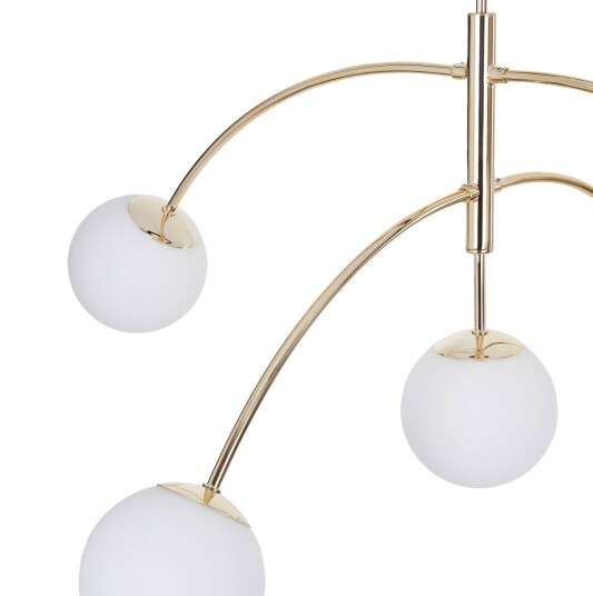 Euluna taklampe Karda gullfarget 5-flammig
