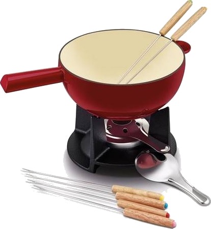 Ostefondue-gryte i støpejern fra BEKA