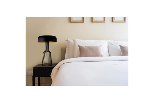 Bordlampe Sourab Embedrant Svart / Gull Gull/Svart