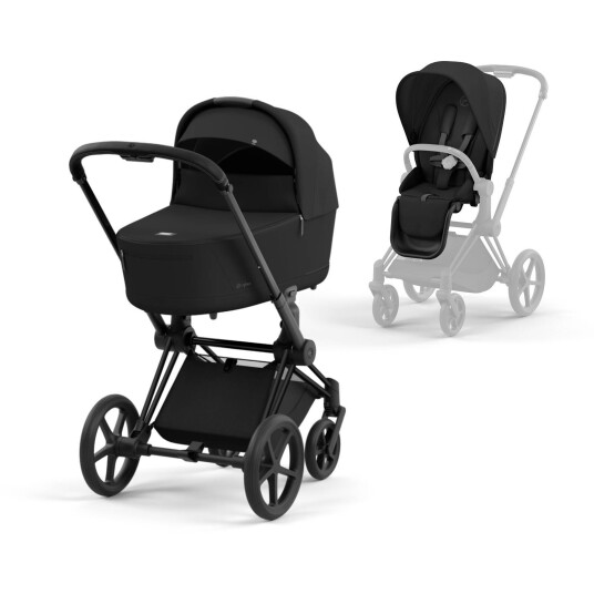 Komplett barnevogn Cybex e-Priam Matt Black/Sepia Black