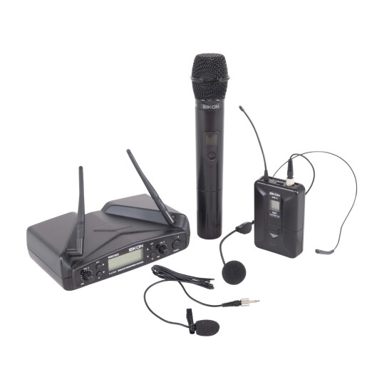 Eikon Wm700dkit Uhf Pll Wireless Mic 16 Freq Headset+hand Eikon Wm700dkit Uhf Pll Wireless Mic 16 Freq Headset+hand