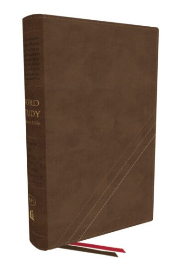KJV, Word Study Reference Bible, Leathersoft, Brown, Red Letter, Comfort Print 2,000 Keywords that Unlock the Meaning of the Bible