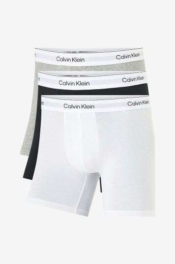 Calvin Klein Boksershorts Boxer Brief 3 pakning Grå Calvin Klein Boksershorts Boxer Brief 3 pakning Grå