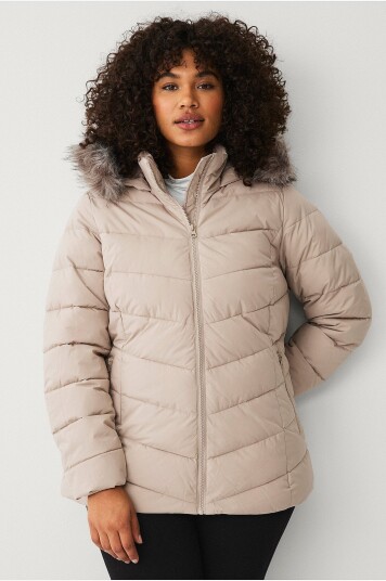 Zizzi Jakke caJulia L/S Jacket Beige