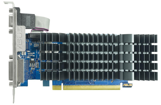 Asus GeForce GT 710 2GB GDDR5 Grafikkort - Passiv Kjøling, Lav Profil