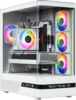 Modecom Volcano AQ200 ARGB ATX MicroATX Mini-ITX Hvit