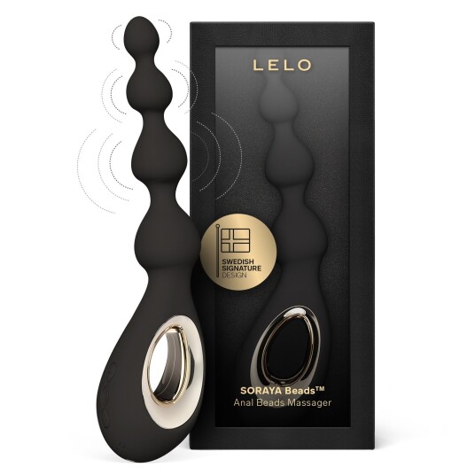 LELO Soraya Beads Vibrerende Analkjede Massør - Black LELO Soraya Beads Vibrerende Analkjede Massør - Black