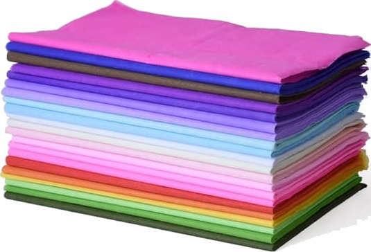 245 ark farget silkepapir bulk-innpakningspapir 20 x 20\\\" for kunstgavepapirdekorasjoner (tilfeldige farger)