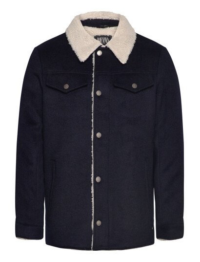 Jofama Harvey Wool Trucker Jacket - Navy - 56 Jofama Harvey Wool Trucker Jacket - Navy - 56