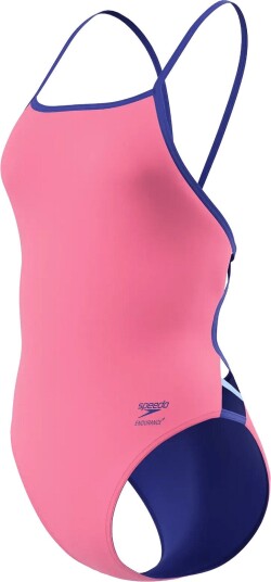 Speedo Female Solid Tri Back Pink 34