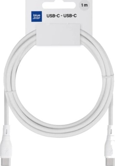 Blue Star Eco 3A 60W Type C Til Type C-Kabel Pj73-13-3 1M Hvit