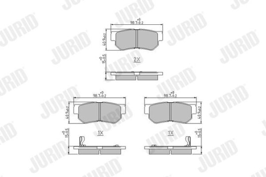 Bremseklosser JURID 572557J Bremseklosser JURID 572557J