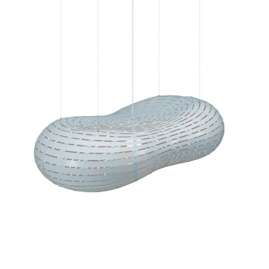 David Trubridge Cloud Pendel Large White/White