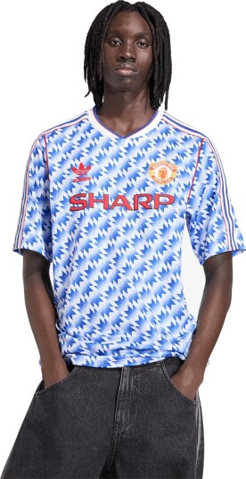 Adidas Performance Mufc A Jsy 90 Blue M