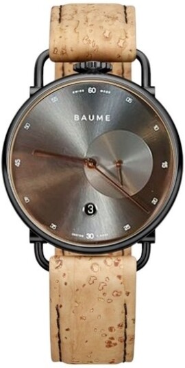 Baume & Mercier Herreklokke M0A10686 Grå/Lær Ø41 mm Baume & Mercier Herreklokke M0A10686 Grå/Lær Ø41 mm
