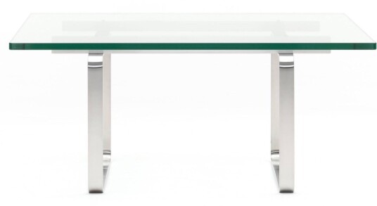 Carl Hansen - Ch106 Sofabord Hans J. Wegner Gjennomsiktig Glass/metall