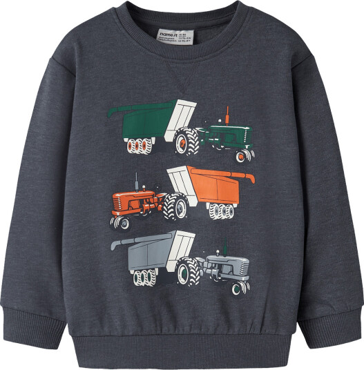 Name It Nmmvimo Ls Nreg Aop Sweat Bru   Navy   98