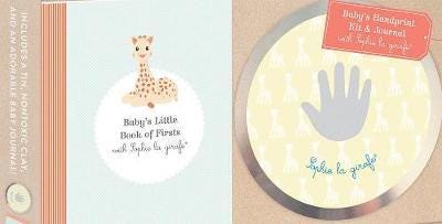 Baby's Handprint Kit and Journal with Sophie la Girafe