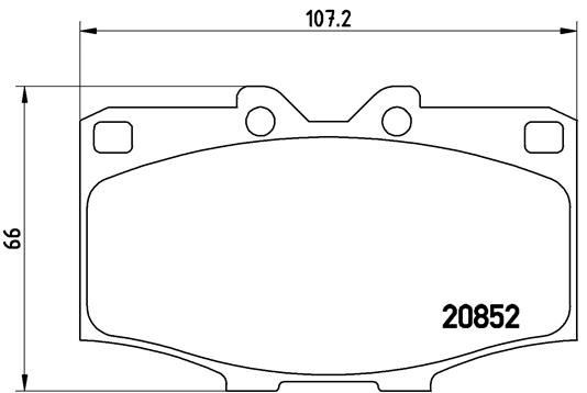 Bremseklosser BREMBO P 83 006 Bremseklosser BREMBO P 83 006