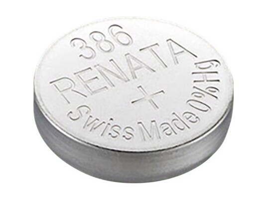 Renata Knapcellebatteri 386 1.55 V 1 Stk 130 Mah Solvoxid Sr43 Renata Knapcellebatteri 386 1.55 V 1 Stk 130 Mah Solvoxid Sr43