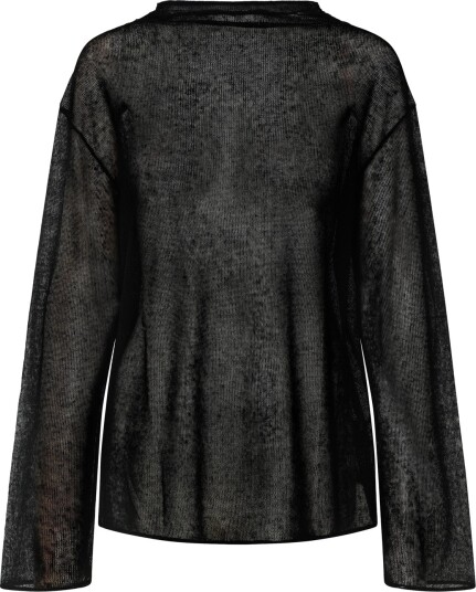 Weekday Linen Blend Jumper Black XL