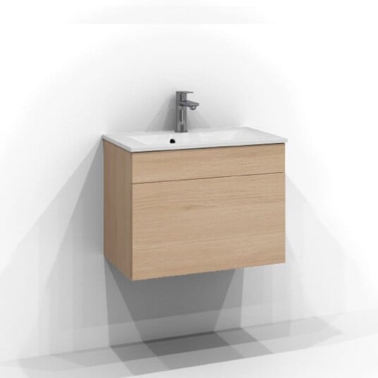 Svedbergs Poem Plan Servantskap Slim D35 med 1 Skuff Ren eik / 60cm Push Open SV-3356131-P
