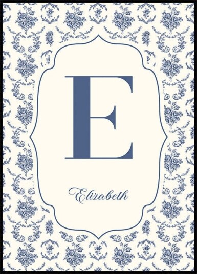 Elegant Name Personal Plakat Plakat / 40x50cm