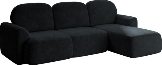 Corfu Sovesofa Med 3 Seters Divan Svart