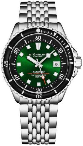 Stührling Original Herreklokke 1009.03 Radiance Grønn/Stål Ø42 mm