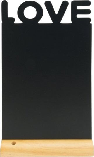 Securit® Silhouet Love Bordskilt Sort