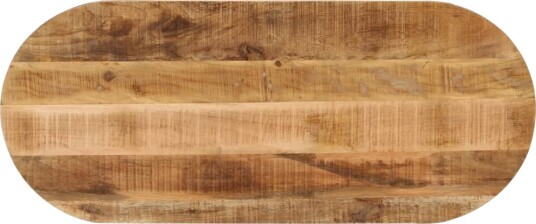 Bordplate 120x60x2,5 cm oval grovt heltre mangotre