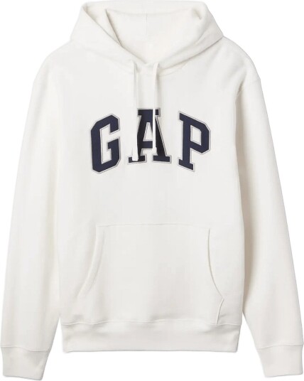 GAP Adult Vintagesoft Arch Logo Hoodie Cream M GAP Adult Vintagesoft Arch Logo Hoodie Cream M