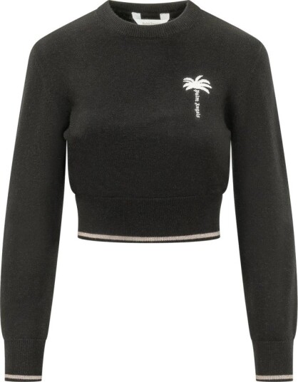 Palm Angels Dame Strikkevarer Svart M,