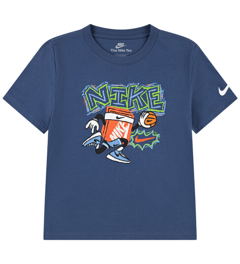 Nike T skjorte Kalkaktig Mystisk Navy 4 år 104 T skjorte Blå