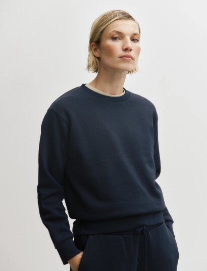 Enkel Studio O Neck Sweat Oversize Navy XS