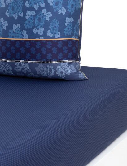 Kenzo Home Korigami Fitted Sheet - Blue - 180X200CM