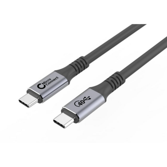 MicroConnect USB4 USB-C cable, 2m 100W, 40Gbps