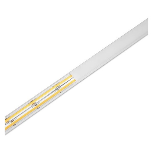 Aluminiumsprofil for LED stripe AGGE Wide Surface utenpåliggende Sølv 200 cm Aluminiumsprofil for LED stripe AGGE Wide Surface utenpåliggende Sølv 200 cm