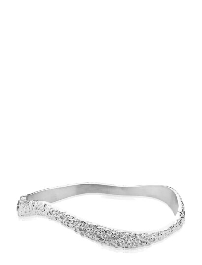 SISTIE Wavy Bracelet Steel Silver One Size SISTIE Wavy Bracelet Steel Silver One Size