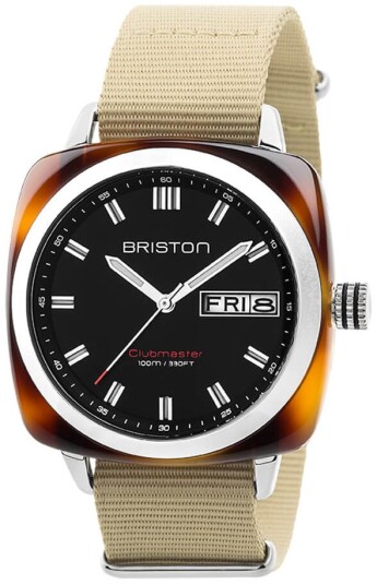 Briston Herreklokke 17342.SA.TS.1.NK Sort/Tekstil Briston Herreklokke 17342.SA.TS.1.NK Sort/Tekstil