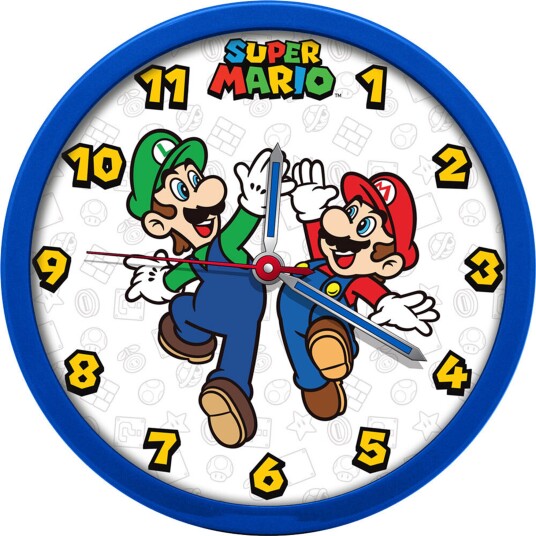 Nintendo Super Mario Veggklokke Blå