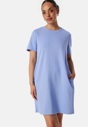 Pieces Pcchilli Summer Sweat Dress Dusty Blue M