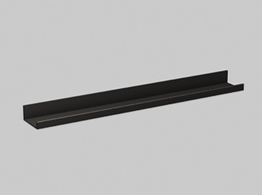 Alape Assist hylle, 80x10 cm, matt sort