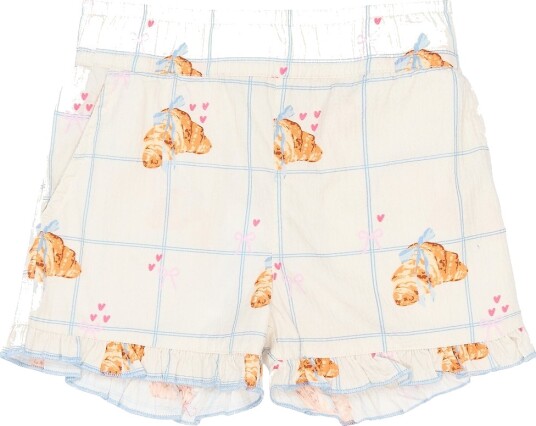 The New Siblings Shorts   TnstSilk   Gardenia m. Trykk   The New   2 år 92   Shorts   Hvit