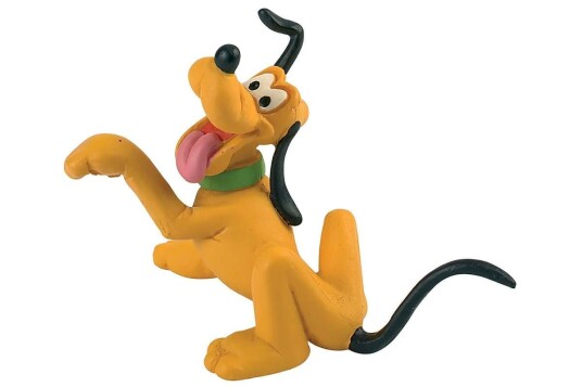 Bullyland Disney Pluto Figur 6 cm - Håndmalt Detaljert Samlerfigur