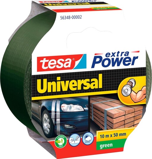 Tesa Extra Power Universal Lerretstape 10m x 50mm Grå?nn