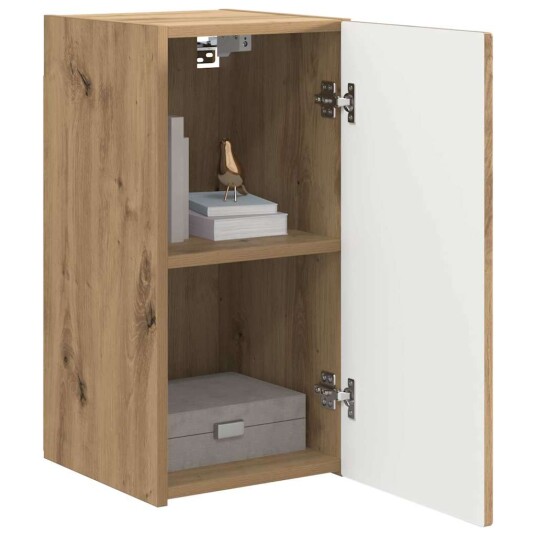 TV Veggskap Veggmontert 2 pcs Kunstnerisk Eik 30 x 31 x 60 cm