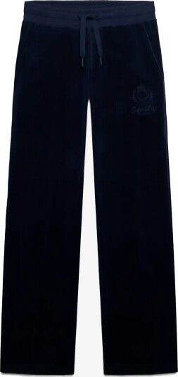Superdry Country Club Velour Jogger   RICH NAVY   12
