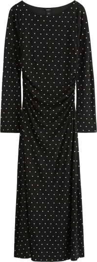 Lindex Long Sleeved Midi Dress Black XS