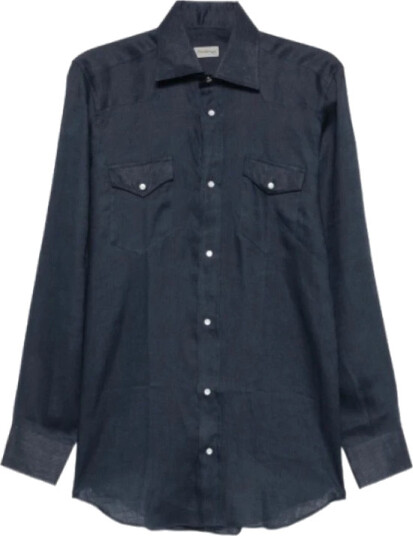 Sartorio Napoli Herre Skjorter Blå 2XL,